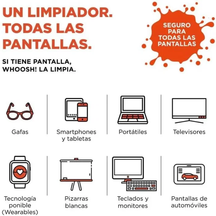 Whoosh! Kit de limpieza de pantallas Go XL 100ml